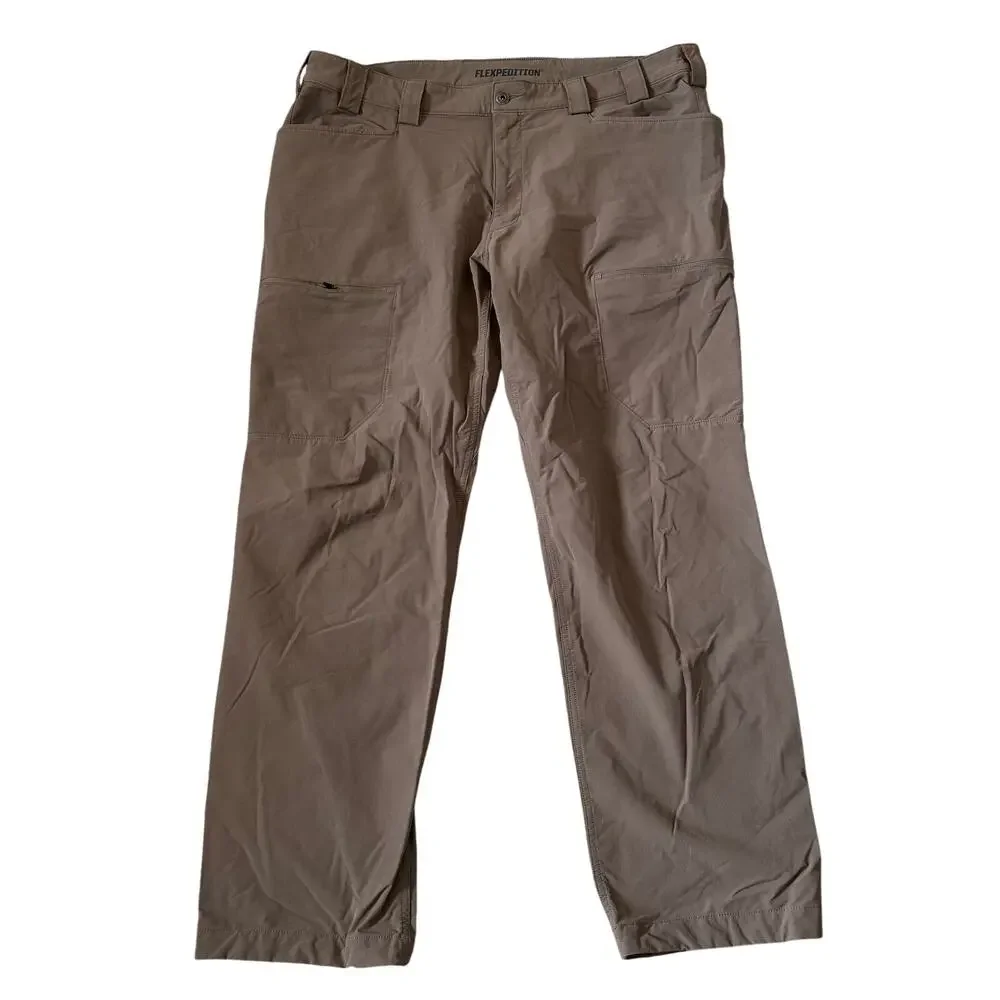 Duluth Trading Co Flexpedition Relaxed Fit Pants Mens 42x34 (Act 42x32) Brown